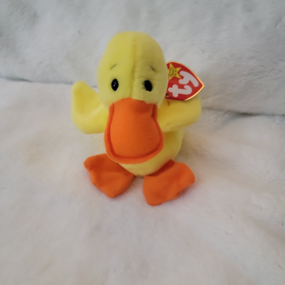 TY Yellow Duck Plush Toy